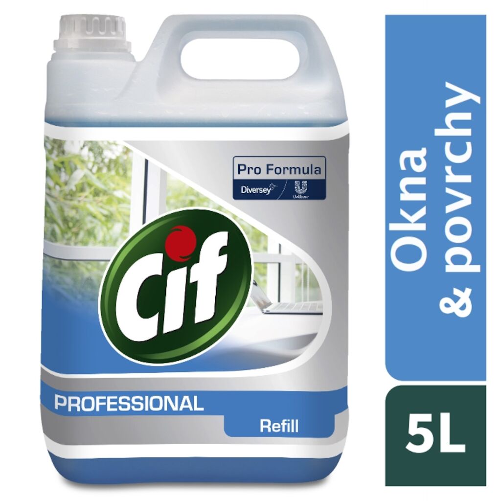 Cif Pro Formula Glass & Multi Surface Cleaner 2x5L - Prostředek na okna a povrchy